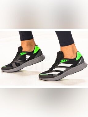 Adizero RC 4 Black White Green Adidas